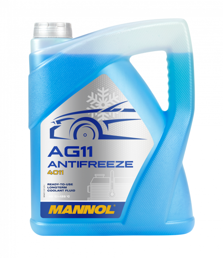 ضد یخ آبی مانول بلند مدت Antifreeze AG11 (-40 °C +125 °C) 5 لیتری